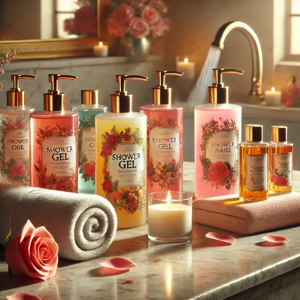 Sample of shower gel